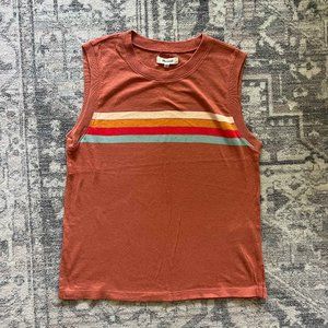 Madewell Cool Girl Summer Striped Skater Tank top Small